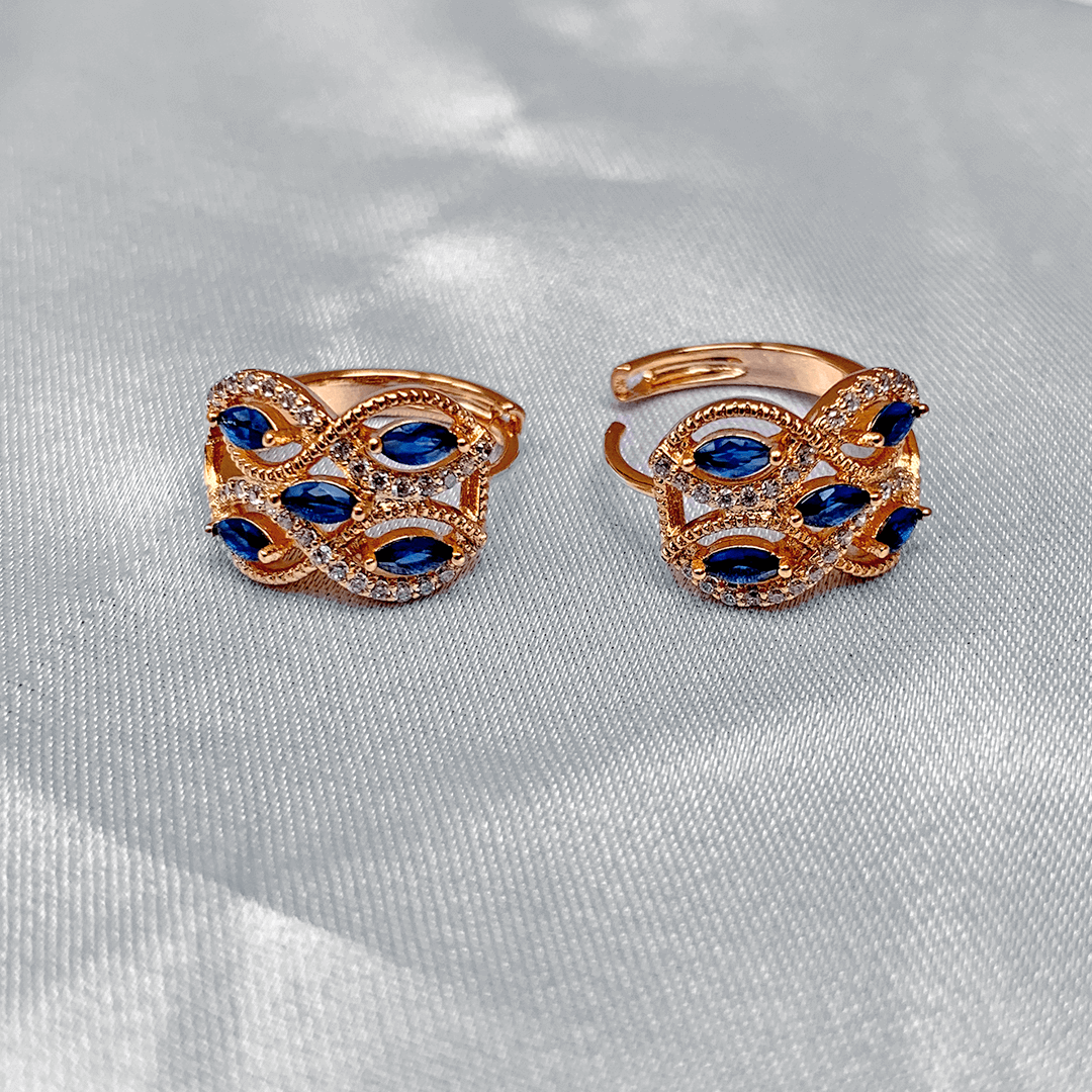 Sapphire Luxury Ocean Blue Earrings